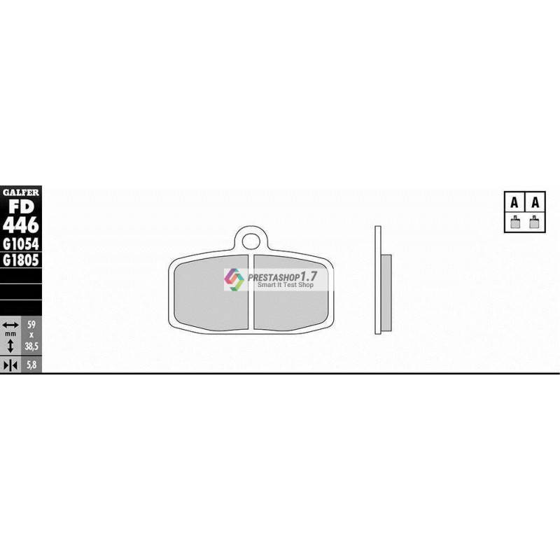 Galfer semi matalic FA612 brake pads