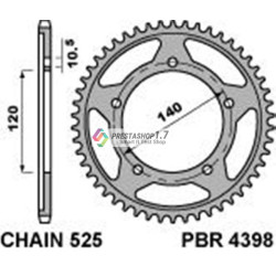 PBR 4398-45 rear sprocket