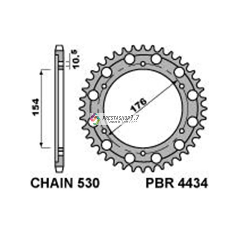 PBR 4434-43 rear sprocket