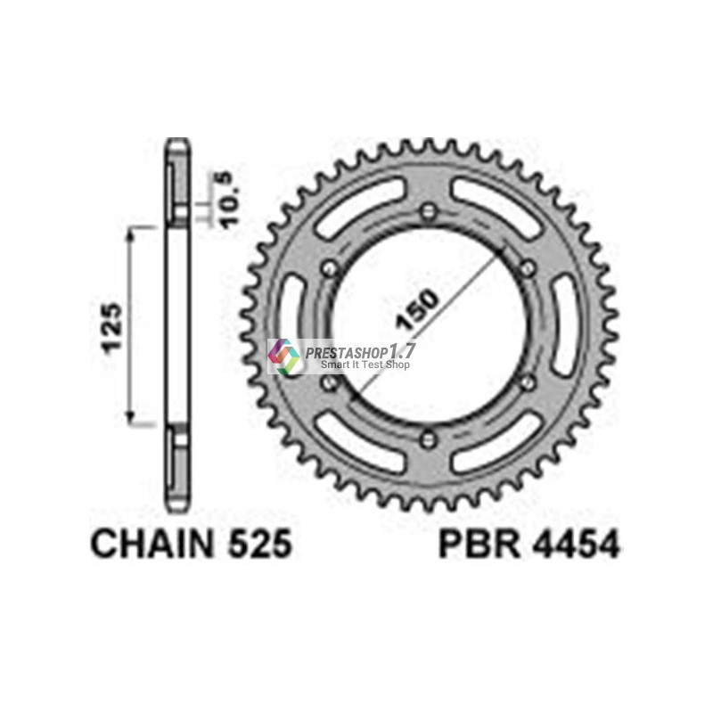 PBR 4454-42 rear sprocket