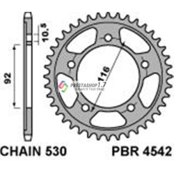 PBR rear 4542-42 sprocket