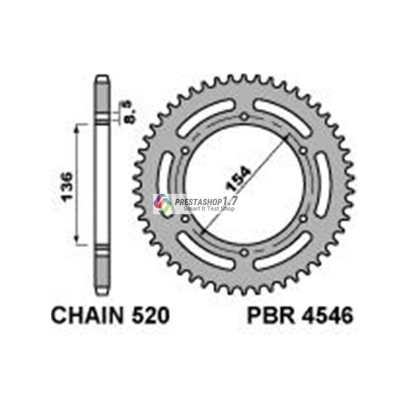 PBR rear 4546-47 sprocket