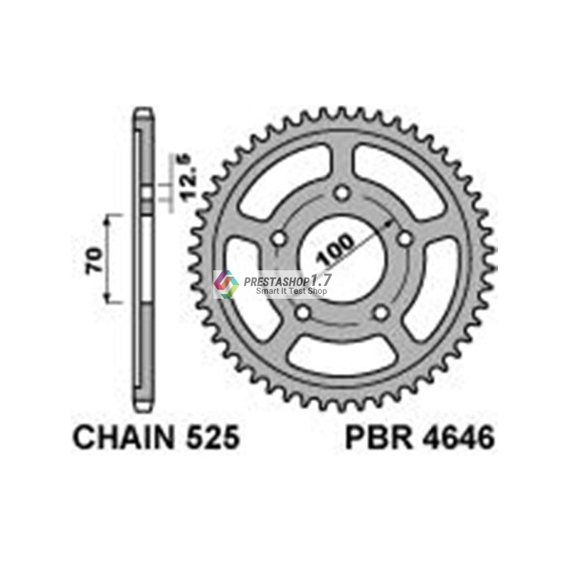 PBR rear 4646-45 sprocket