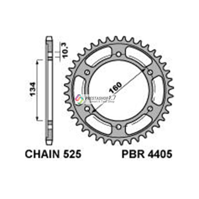 PBR rear 4405-45 sprocket