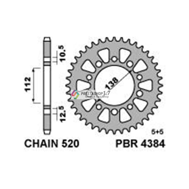 PBR rear 4384-41 sprocket