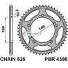 PBR rear 4398-44 sprocket