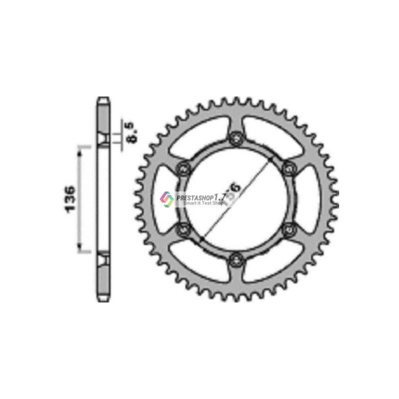 820-48 rear sprocket (213-R-0820-48)