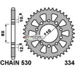 334-44 rear sprocket...