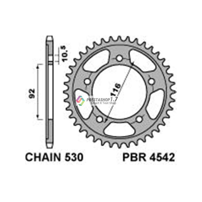 PBR rear 4542-40 sprocket