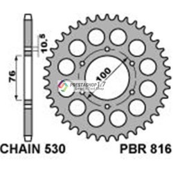 PBR rear 0816-41 sprocket