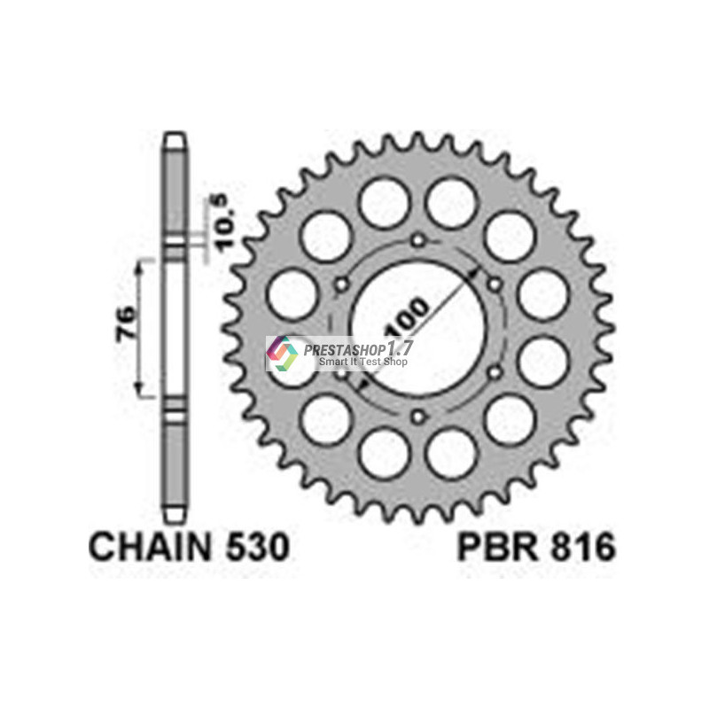 PBR rear 0816-41 sprocket