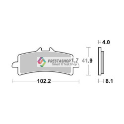 SBS 901SP street Sintered FA447 brake pads