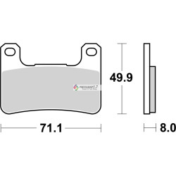 SBS 806SP/FA379 street evo sintered disc pads