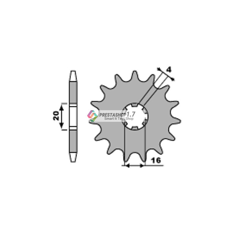 PBR 0560-15T front sprocket