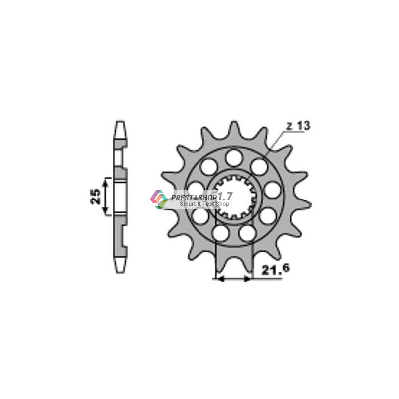 PBR front 2141-14T sprocket