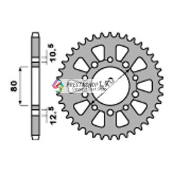 PBR rear 334-36T sprocket