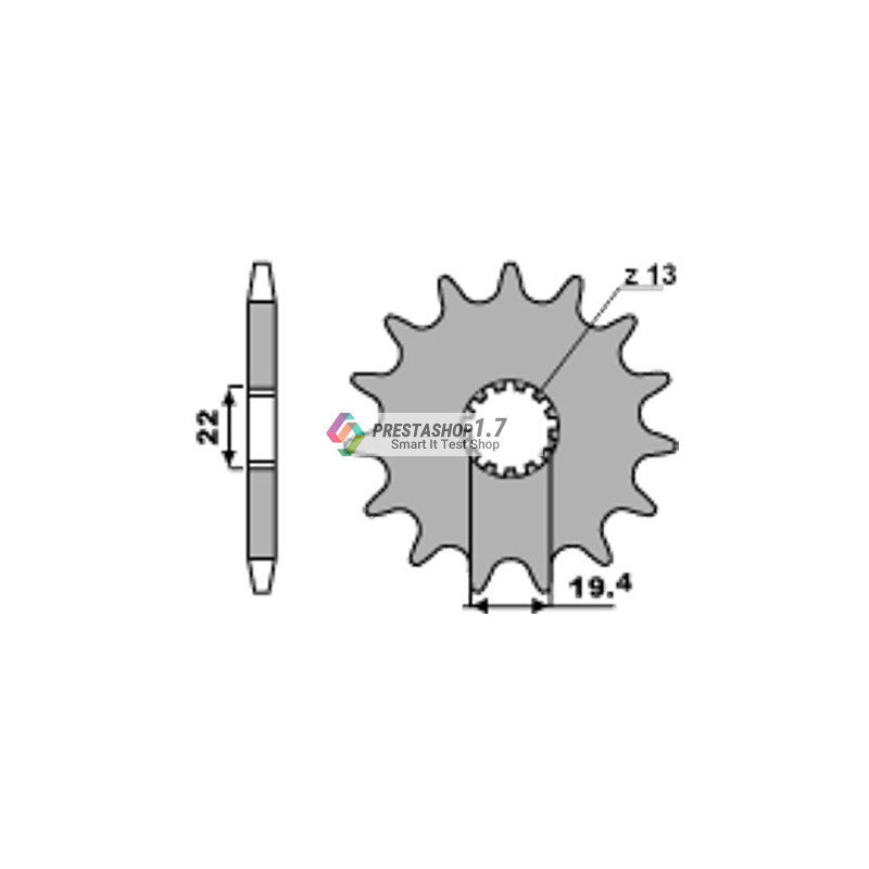 PBR 433-15T front sprocket