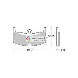 SBS 552LF FA80 brake pads