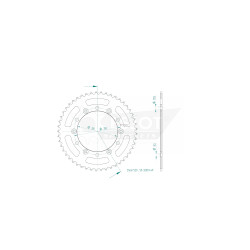 Esjot 520 49t Aluminium rear Sprocket (JT 281)