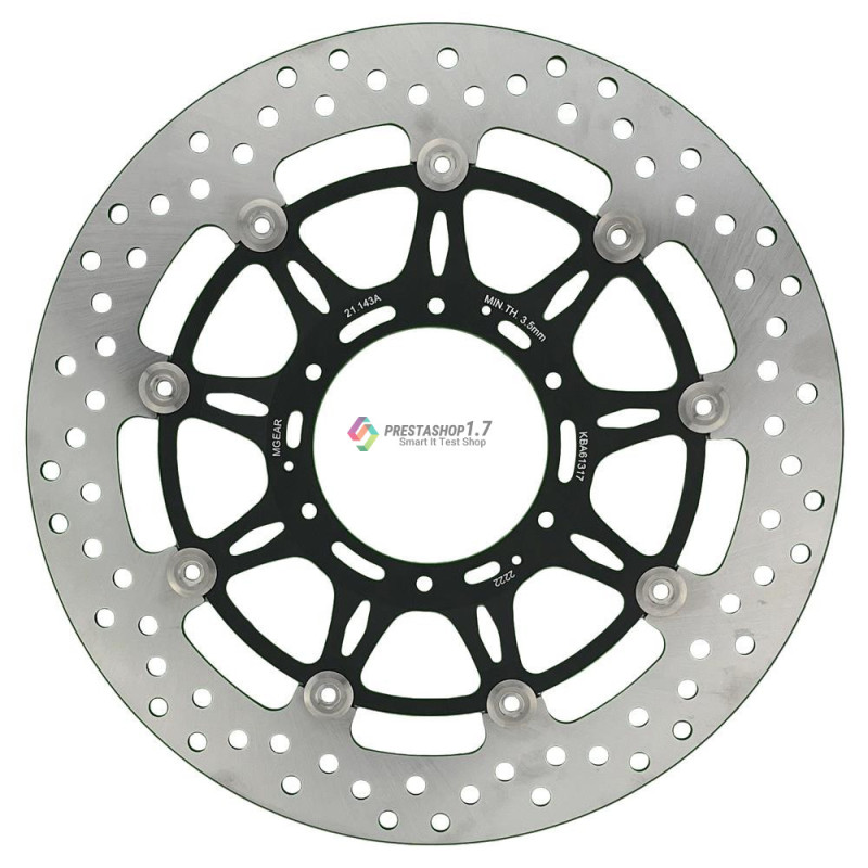 MetalGear: 21-143-A-BK Front Left/Right Brake Disc Rotor