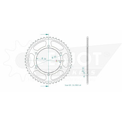 Esjot 525 48t steel rear sprocket (JT 300)