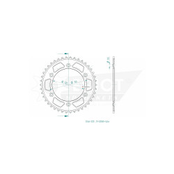 Esjot 420 56t steel rear sprocket(JT 897)