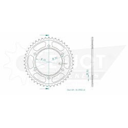 Esjot 525 45t steel rear sprocket (JT 899)