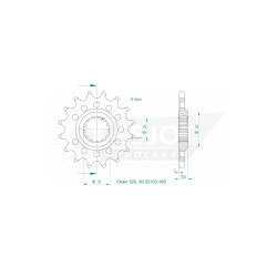 Esjot 520 16t front sprocket (JTF1579)