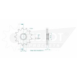 Esjot 520 13t front sprocket (JT 432)