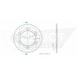 Esjot 525 37t steel rear sprocket (JT1371/7041)