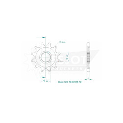 Esjot 520 12t front sprocket (JT 1590)