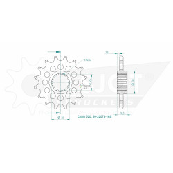 Esjot 520 16t front sprocket (JT 1269)