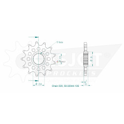 Esjot 520 13t front sprocket (JT 284)