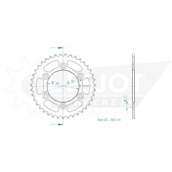 Esjot 525 39t steel rear sprocket (JT 1371/7041)