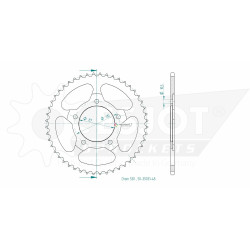 Esjot 530 48t steel rear sprocket (JT 829)