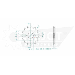 Esjot 420 15t front sprocket  (JT 894)