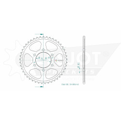 Esjot 530 45t steel rear sprocket (JT 816)