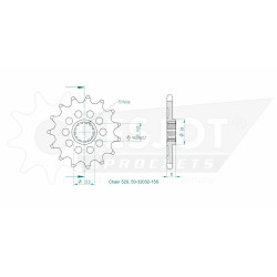 Esjot 520 15t front sprocket (JT 432)