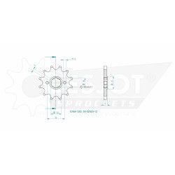 Esjot 520 12t front sprocket (JT 432)