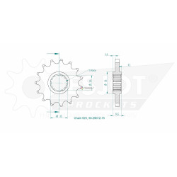 Esjot 520 13t front sprocket (JT 1332)