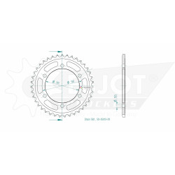 Esjot 530 39t steel rear sprocket (JT 1479/4791)