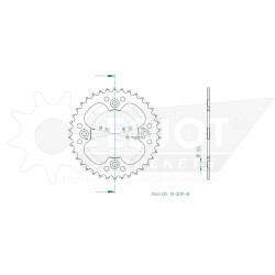 Esjot 520 38t steel rear sprocket (JT1565)