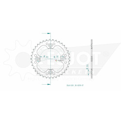 Esjot 520 37t steel rear sprocket (JT1565)