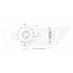 Esjot 520 13t front sprocket (JTF1539)