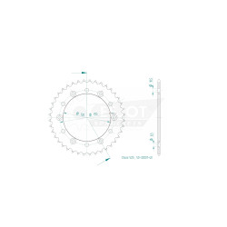 Esjot 520 40t steel rear sprocket (JT 281)