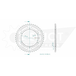 Esjot 530 45t steel rear sprocket (JTR502)