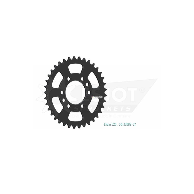 Esjot 520 37t steel rear sprocket (JT 741)