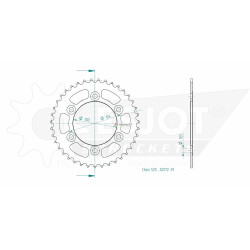 Esjot 520 39t steel rear sprocket (JT 735)