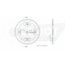 Esjot 520 39t steel rear sprocket (JT 1350)