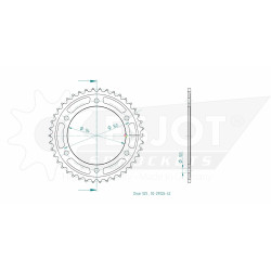 Esjot 525 42t steel rear sprocket (JT 1306)